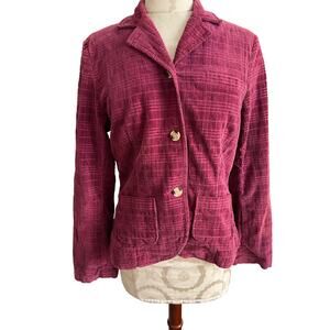 Isabelle Bird Women's Plaid Button Up Jacket Size 8